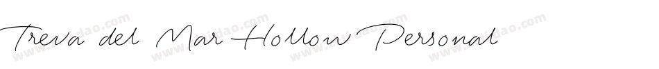 Treva del Mar Hollow Personal Use Only字体转换
